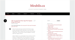 Desktop Screenshot of mirabilis.ca