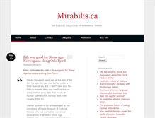 Tablet Screenshot of mirabilis.ca